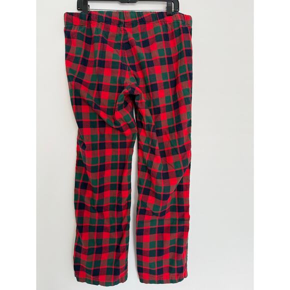 J Crew Factory Red Green Tartan Plaid‎ Pajama Pants Large Christmas Holiday PJs - Picture 4 of 10